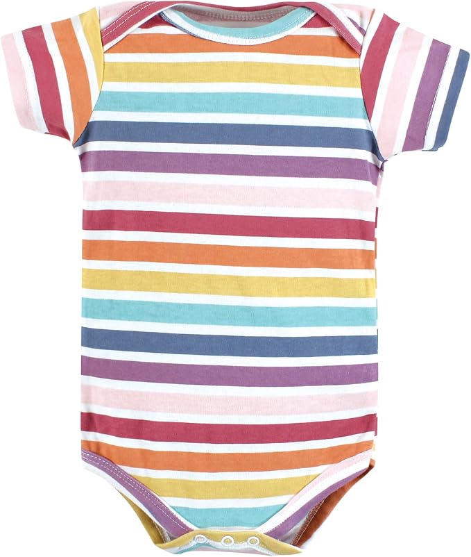 Hudson Baby Baby Girls' Cotton Bodysuits 7-pack - Image 9