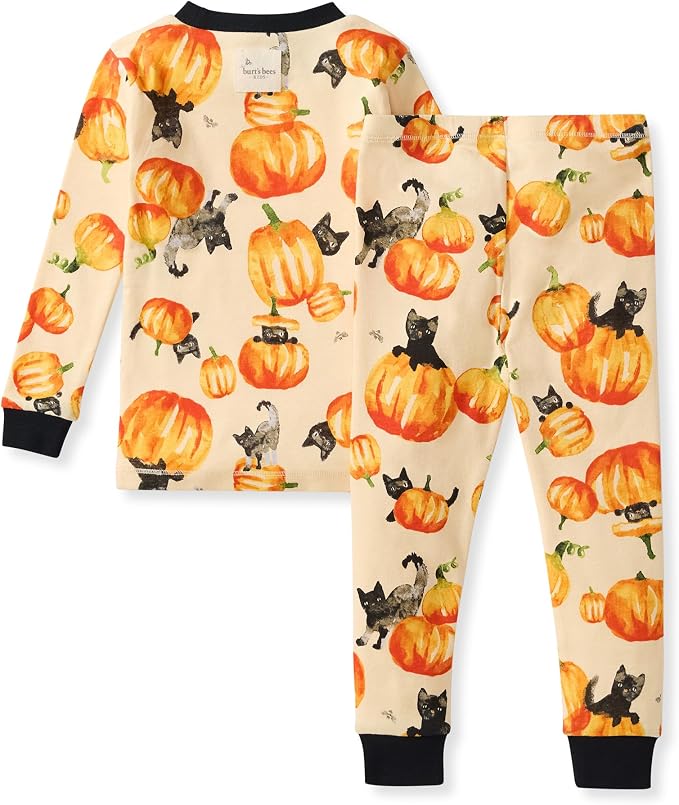 Burt's Bees Baby Girls Organic Cotton Pajamas, Toddler PJ Set, 2-PC | Soft - Image 2