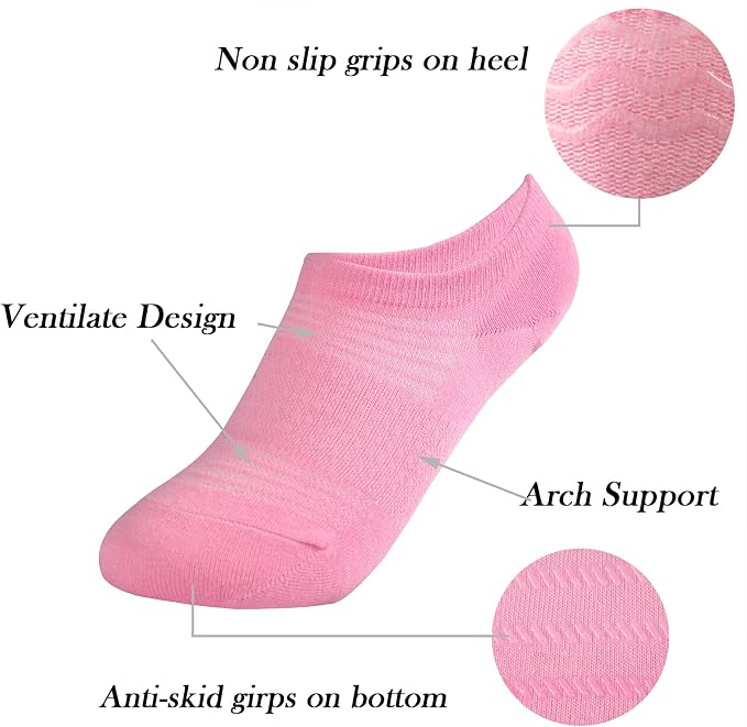 Toddler Little Girls Boys No Show Socks Cotton Low Cut Socks - Image 3