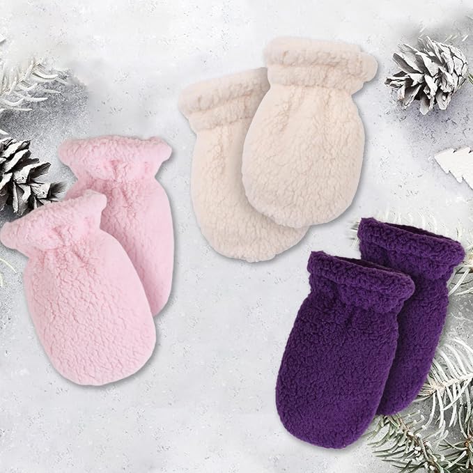 Zsedrut Baby Boys Winter Glove Warm Toddler Infant Girls Mittens Fleece Lined - Image 5