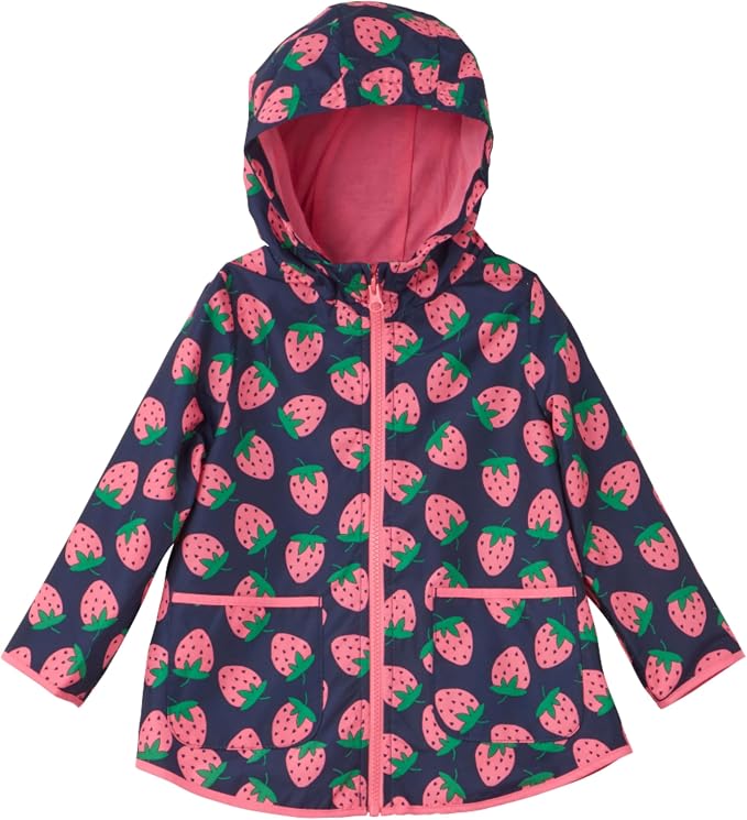 Simple Joys by Carter’s Baby Girls Rain Jacket Raincoat Water-Resistant Hooded - Image 4