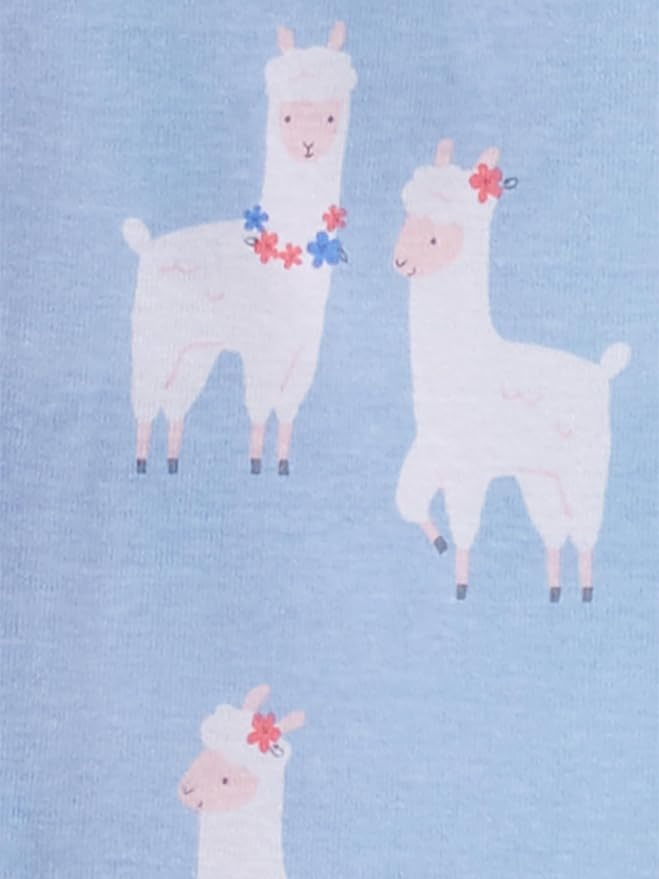 Simple Joys by Carter's Girls 3-pack Snug Fit Footed Cotton Pajamas - Image 4
