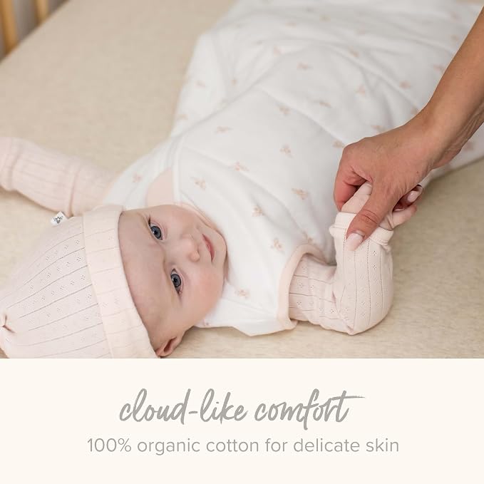 Burt's Bees Baby Baby Organic Beekeeper Infant Wearable Blanket, Unisex Swaddle - Image 4