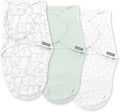 SwaddleMe by Ingenuity Monogram Collection Baby Swaddle, 100% Cotton, Improves by SwaddleMe%C2%AE