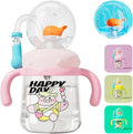 Whale Fountain Tumbler, Spill Proof Straw Cups for Toddlers Interactive Baby Straw Cup & Weighted Sippy Cups, Fun Drinking Cup with Whale Squirt 10oz/300ml