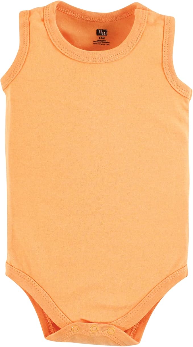 Hudson Baby Unisex Baby Cotton Sleeveless Bodysuits - Image 7