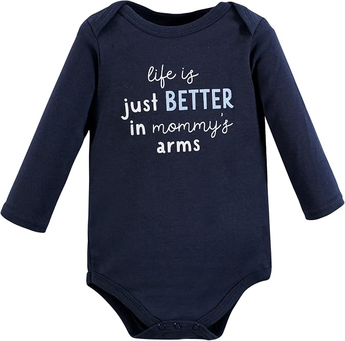 Hudson Baby baby-boys Cotton Long-sleeve Bodysuits 3-pack - Image 3