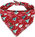 lionet paws Christmas Dog Bandana, Christmas Tree Fabric Dogs Kerchief by lionetpaws
