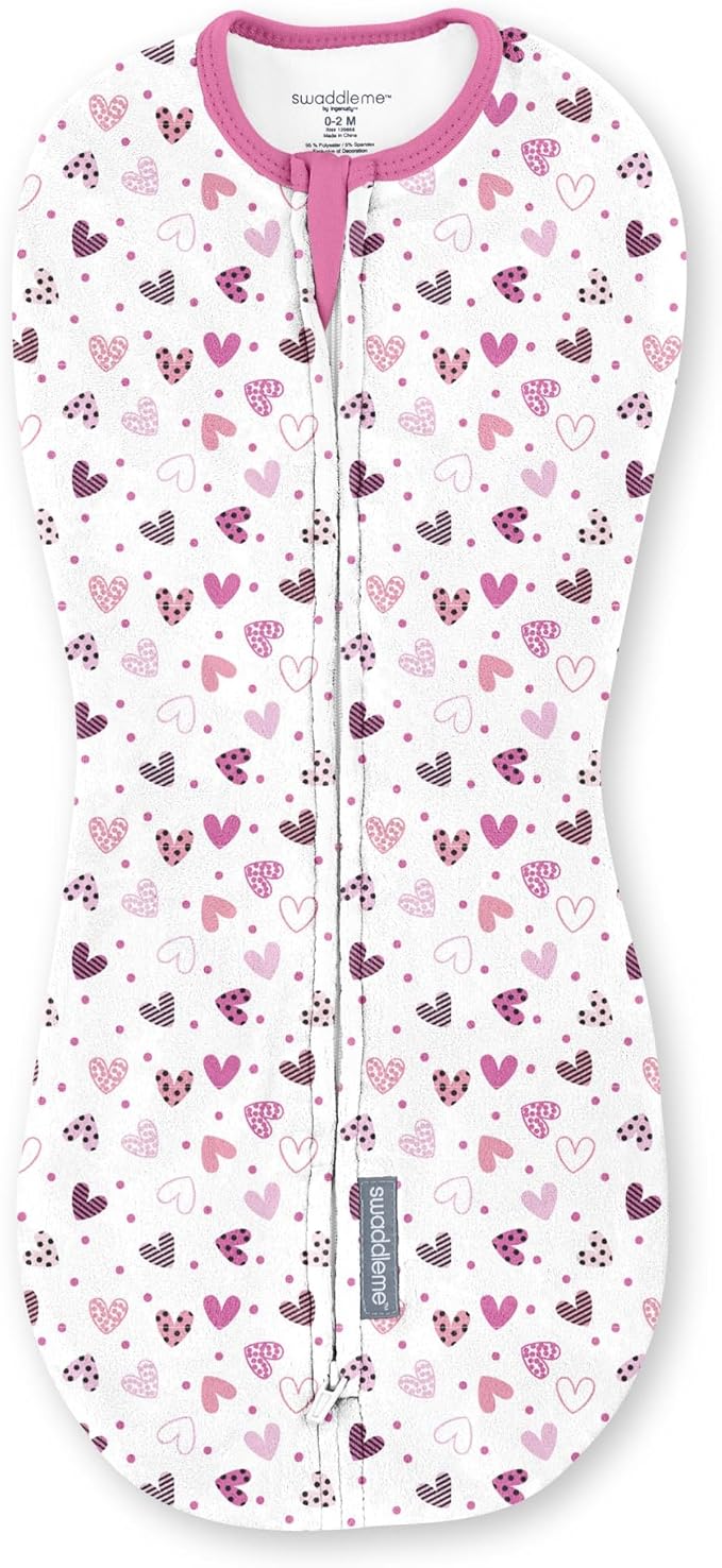 SwaddleMe by Ingenuity Compression Baby Swaddle Pod, Two-Way Zipper - Image 13