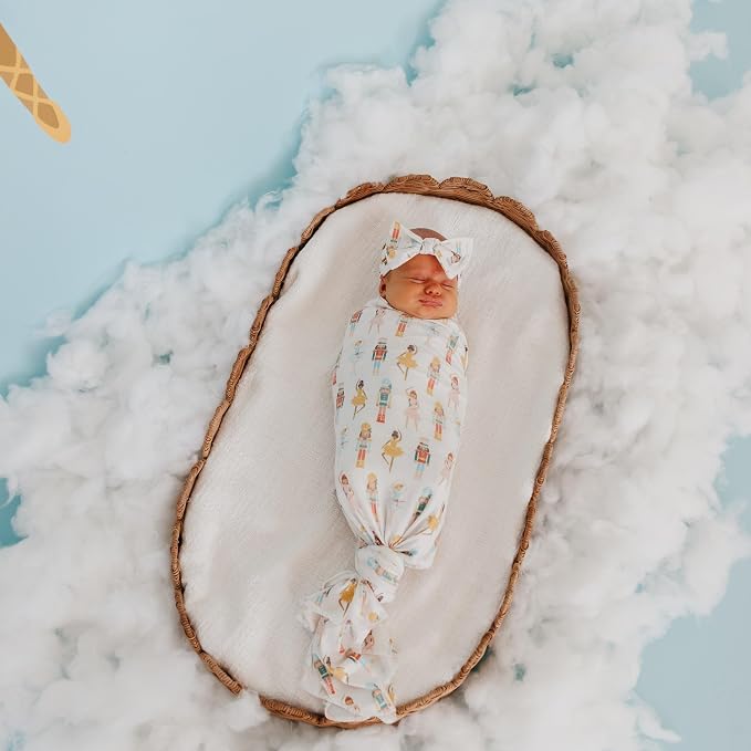 Copper Pearl Swaddle Blankets for Newborns | Soft Stretchy Receiving Blankets - Image 6