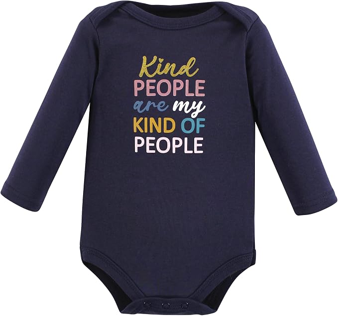Hudson Baby Baby Girls' Cotton Long-sleeve Bodysuits 3-pack - Image 5
