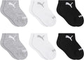 PUMA Unisex Baby 6-pack Infant Anklet Socks, Extra Cushion & Comfort-toe by PUMA