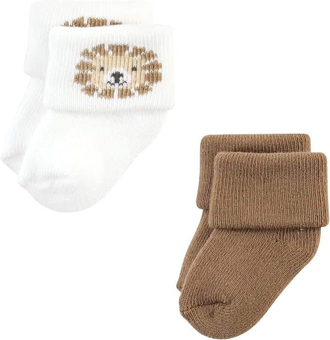 Hudson Baby Baby 8-pack Cotton Rich Newborn and Terry Socks - Image 3