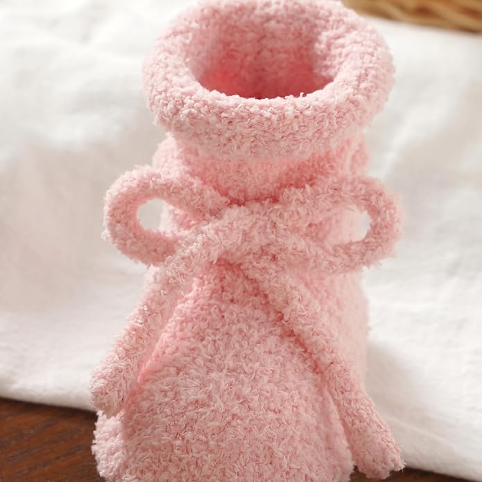 LAWKUL Cotton Baby Booties Newborn Fleece Shoes Sock - Image 6