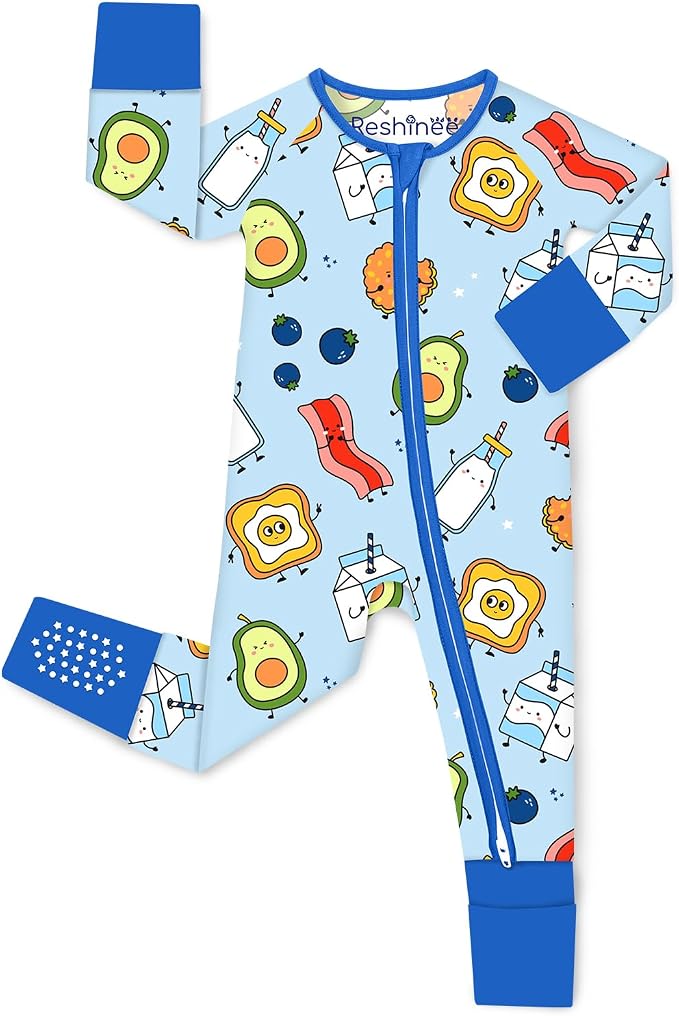 babee Reshinee Bamboo Viscose Baby Footie Pajama, Zipper Sleeper Boys Girls | by babeeReshinee