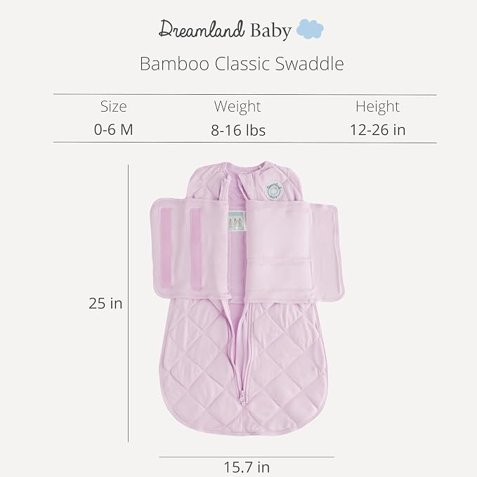 DREAMLAND BABY Bamboo Viscose Swaddle Sleep Sack. Ultra Soft Swaddle Blanket - Image 6