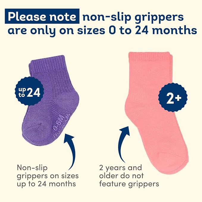 Fruit of the Loom Baby & Toddler Grow & Fit Flex Zones Cotton Stretch Socks - Image 6