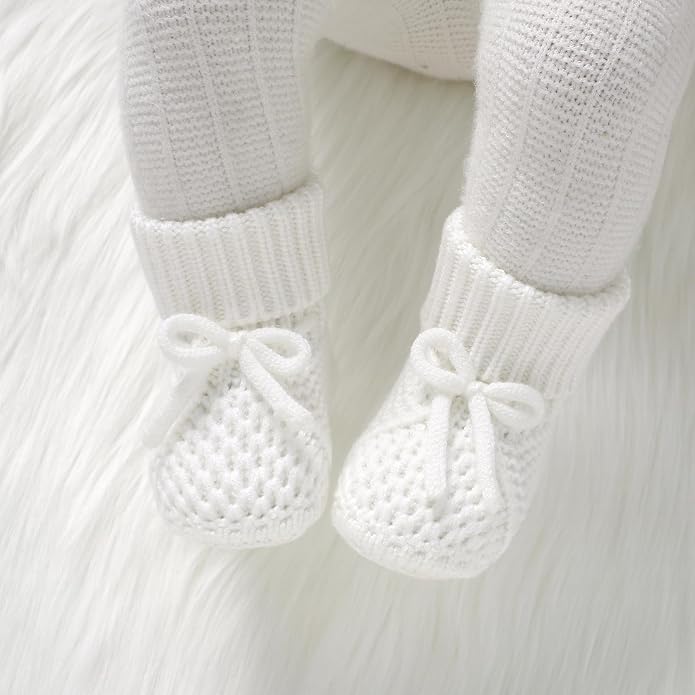 Newborn Shoes Knitted Baby Booties Infant Boys Girls First Walkers | Handmade - Image 2