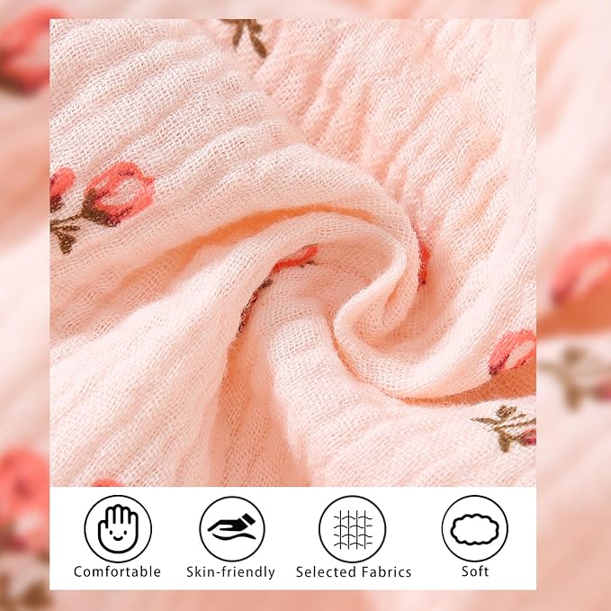 Baby Girl Summer Clothes Infant Girls Romper Dress | Ruffle Sleeve, Cotton Linen - Image 6