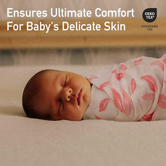 GLLQUEN BABY Muslin Swaddle Blankets 4Pk Receiving Blanket Large 35" x 40" | - Image 2