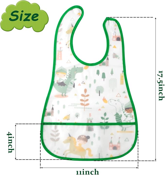 R HORSE 5Pcs Baby Feeding Bibs - Image 3