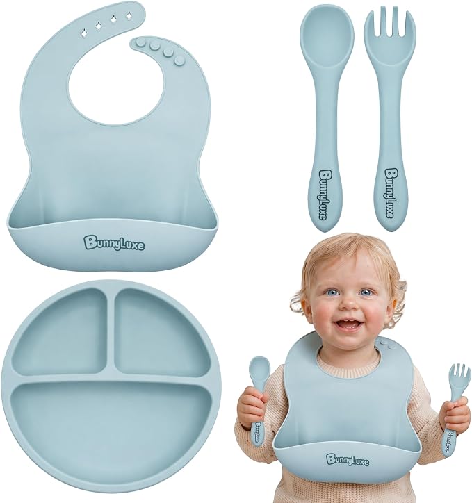 Silicone Baby Bibs – BPA-Free Waterproof, Adjustable Toddler Feeding Bibs by Unknown