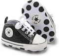 Unisex Baby Girls Boys Canvas High-top Shoes, Newborn Infant Anti-Slip Soft by KKIIDDSS