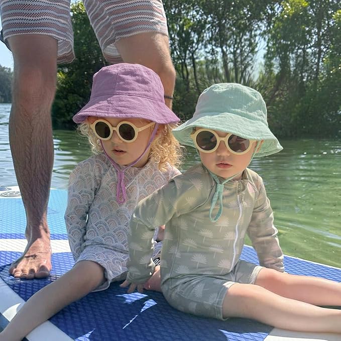 Muslin Baby Sun Hat Sun Protection Baby Toddler Bucket Hats - Image 5