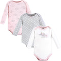 Hudson Baby Baby Girls' Cotton Long-sleeve Bodysuits 3-pack by HudsonBaby