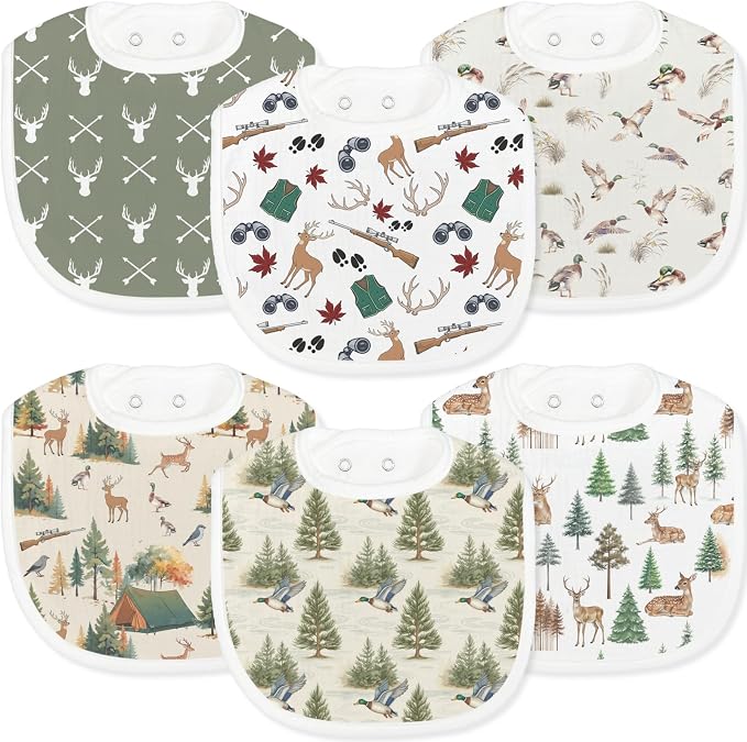 Baby Bibs for Baby Boys Girls 6-Pack by Unknown