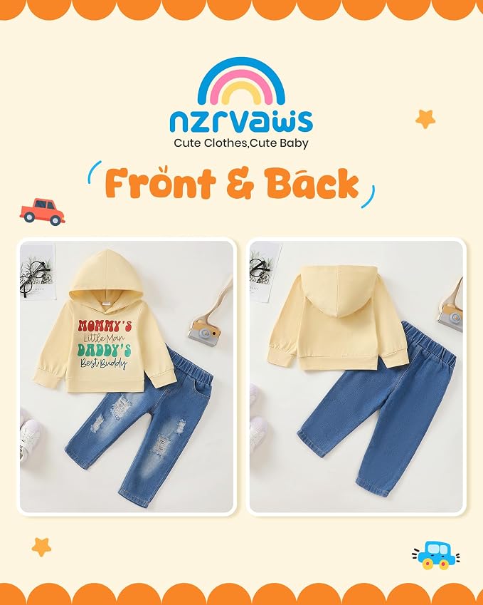 NZRVAWS Baby Boy Clothes Toddler Boy Outfit 2 3 4T 6 12 18 24 Month Fall Winter - Image 2