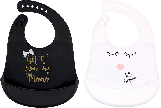Little Treasure Unisex BabySilicone Bibs - Image 2