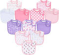 Baby Bibs Soft and Absorbent Cotton Bandana Bibs Set by Benoxine