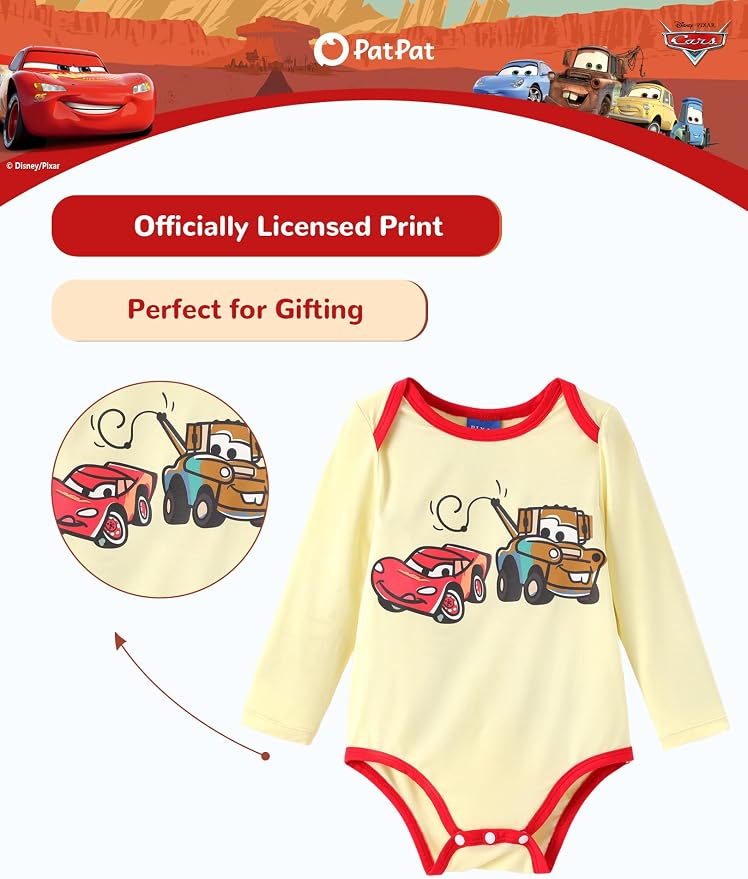 Disney Baby Viscose Made from Bamboo 3-Pack Bodysuits Set Newborn to Infant - Image 7