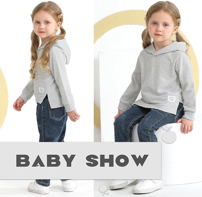 Happy Town Toddler Baby Boy Girl Sweatshirt Hoodie Pullover Fall Outfits Solid - Image 3