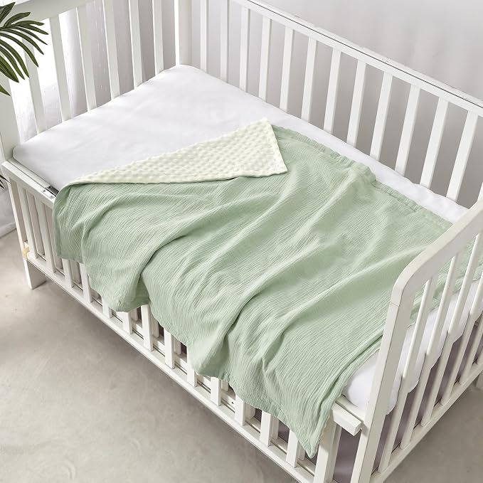 CREVENT 30''X40'' Organic Muslin Cotton Baby Blanket - Image 4