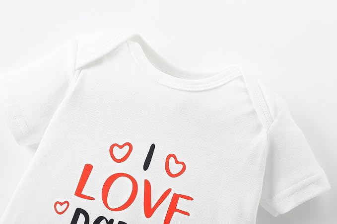 AIWUHE Unisex-Baby Short Sleeve Bodysuits Cotton One-piece Boy Girl Summer - Image 3