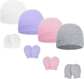Century Star Cotton Newborn Baby Beanie Hats and Mittens Set Infant Hats by CenturyStar