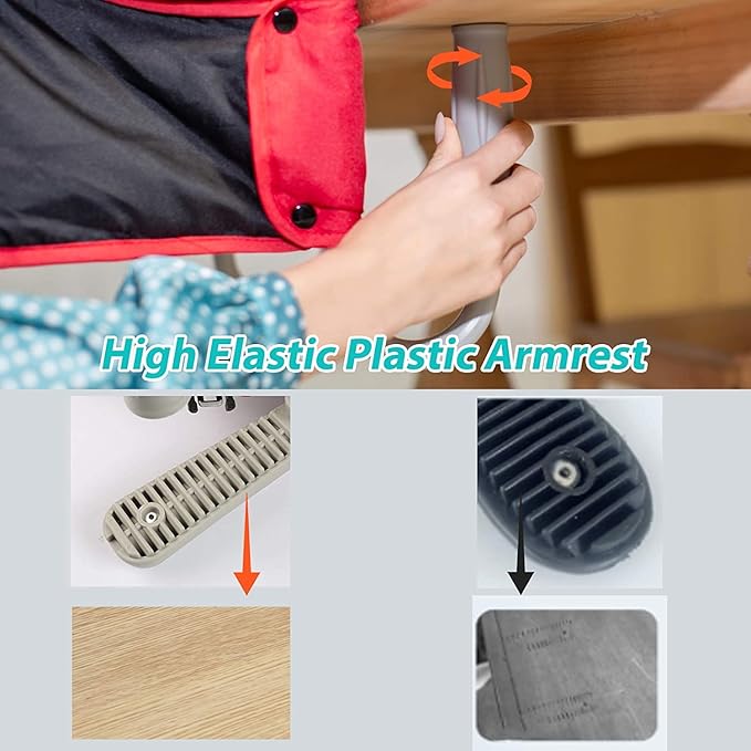 Hook On High Chair with Tray, Fast TableChair Clip on TableHigh Chair, HighChair That Attaches to Table Portable Baby Feeding Seat for Baby Toddler Washable for Travel Outside