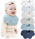 Konssy 6-Pack Muslin Baby Bandana Bibs, Drool Bibs by Konssy