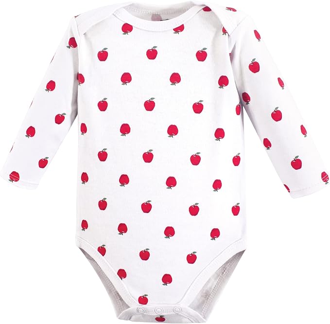 Hudson Baby Baby Girls' Cotton Long-sleeve Bodysuits 3-pack - Image 5