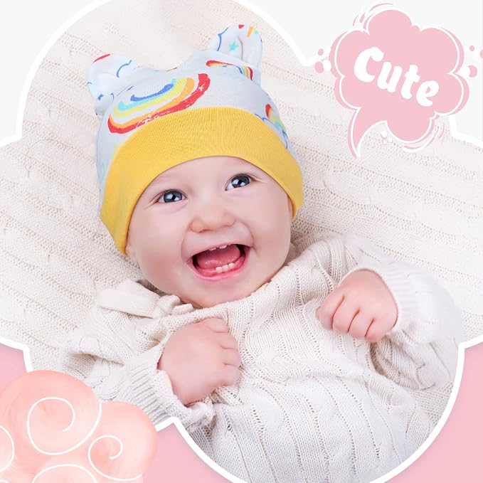 Geyoga Pieces Newborn Baby Hat Bear Ears - Image 5