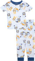 Bluey Boys' 2-piece Snug-fit Viscose Pajama Set, Soft & Cute by Bluey