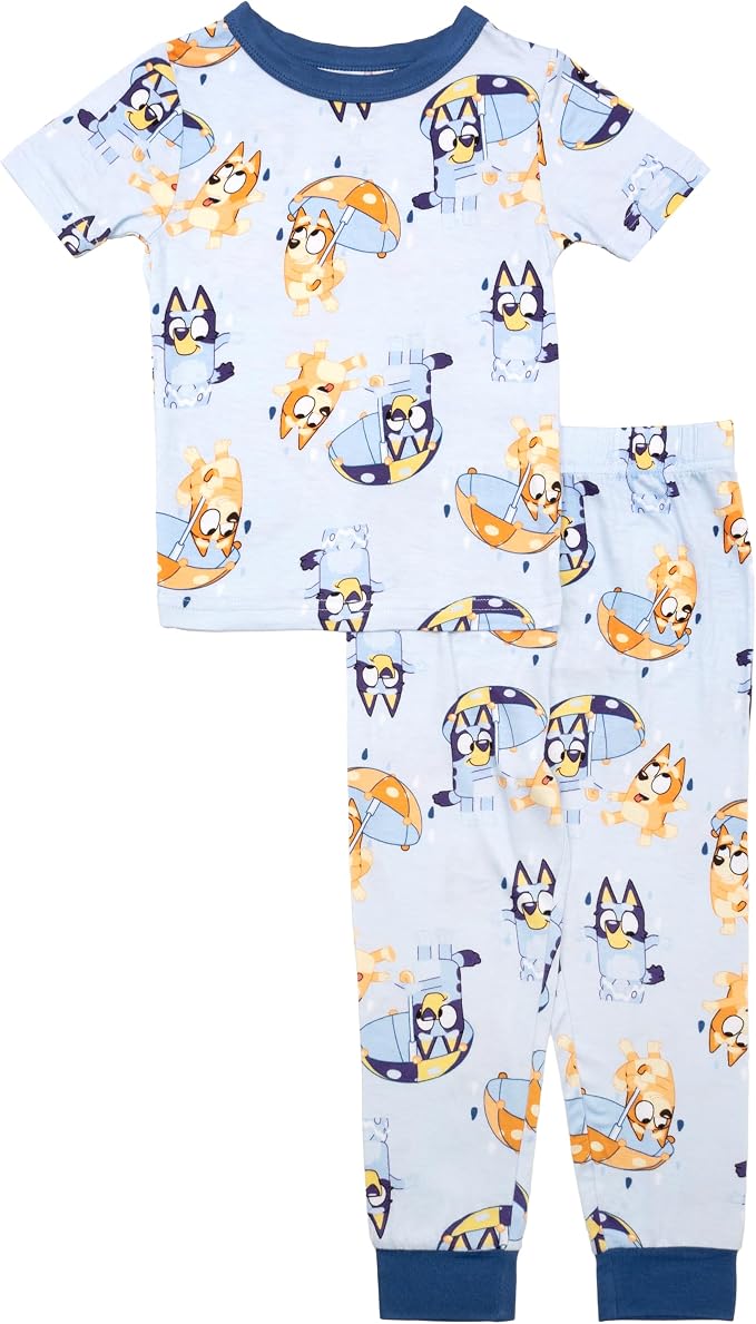 Bluey Boys' 2-piece Snug-fit Viscose Pajama Set, Soft & Cute by Bluey