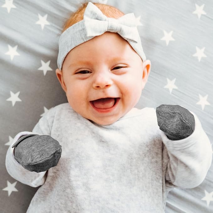 Newcotte Newborn Baby Mittens No Scratch Mitts | Soft No Scratch - Image 2