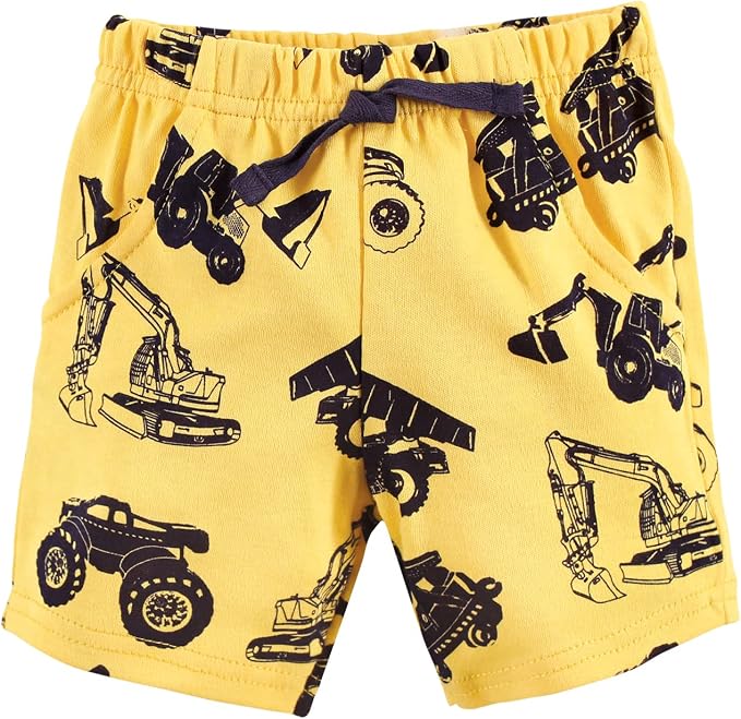 Hudson Baby Unisex Baby Cotton Bodysuit, Shorts and Shoe Set - Image 4