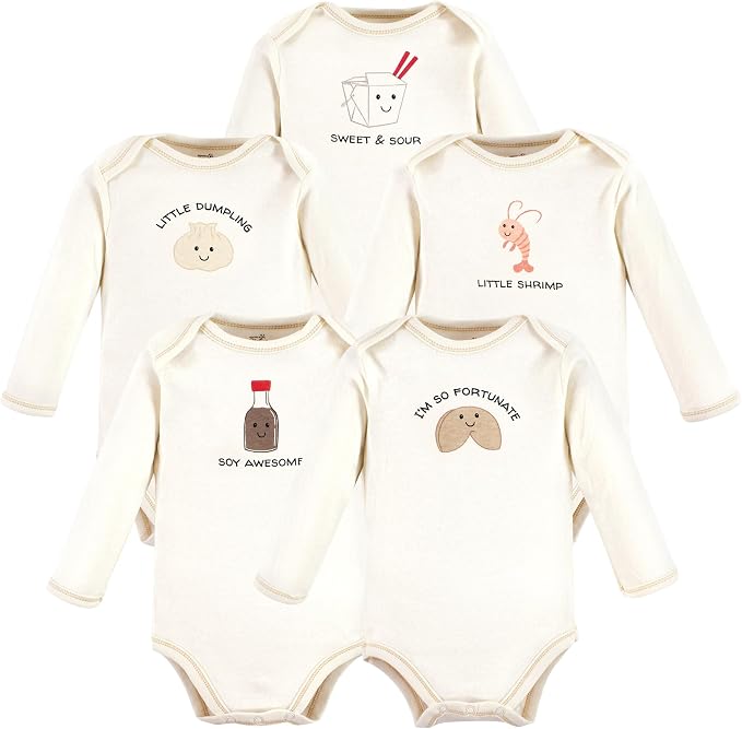 Touched by Nature Unisex Baby Organic Cotton Long-Sleeve Bodysuits by TouchedbyNature