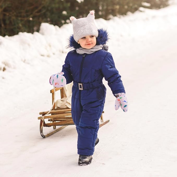 Toddler Mittens Lined Fleece Snow Gloves - Image 6
