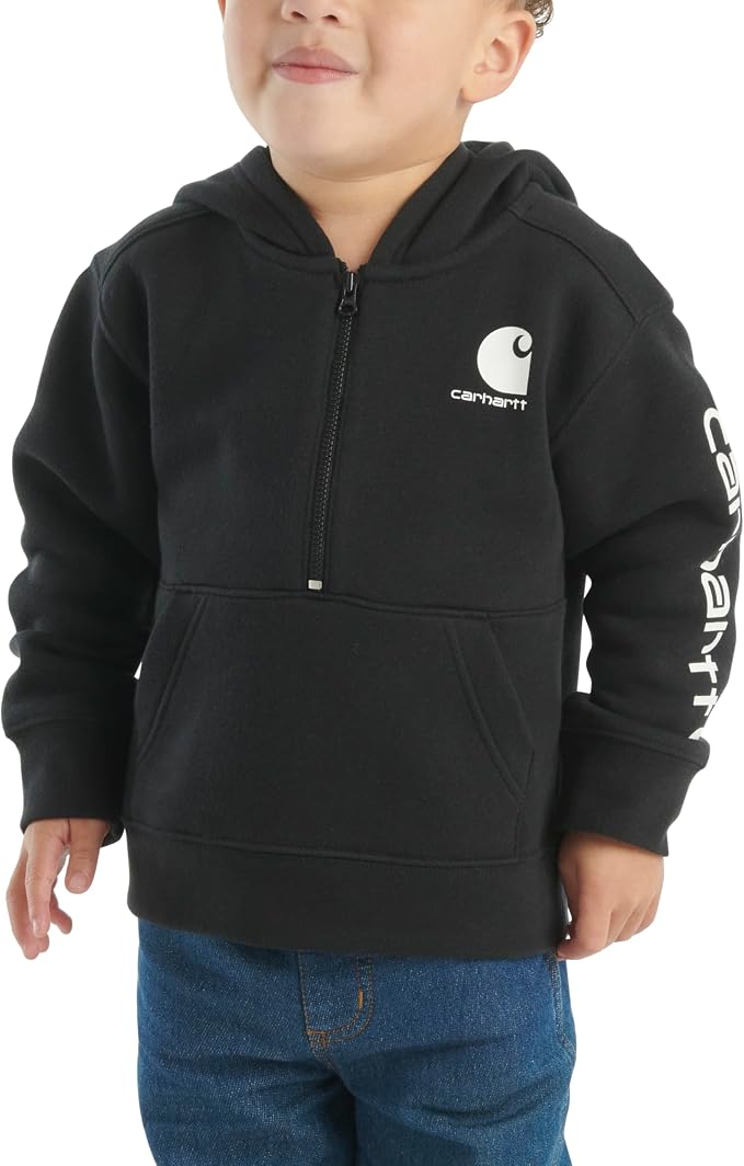 Carhartt Kid's CA6273 Long-Sleeve Half-Zip Sweatshirt - Image 2