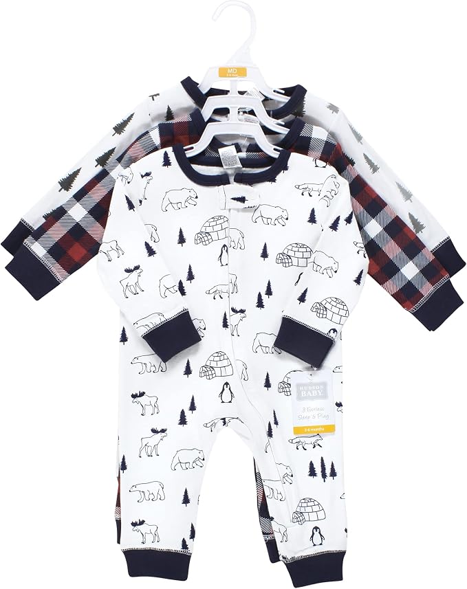 Hudson Baby Unisex Baby Cotton Sleep and Play - Image 2